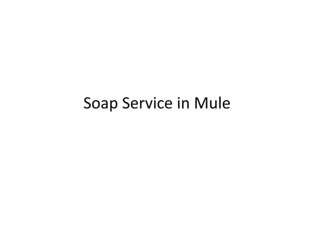 Mule soap
