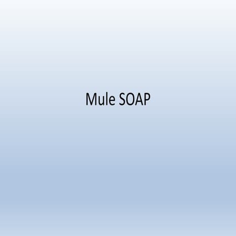 Mule soap