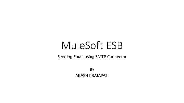 MuleSoft ESB Sending email using hmailserver