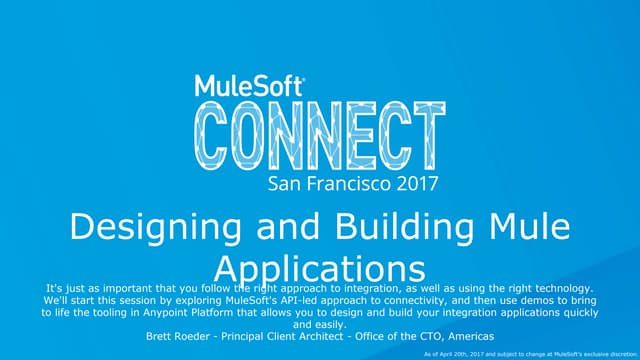 Designing and building Mule applications