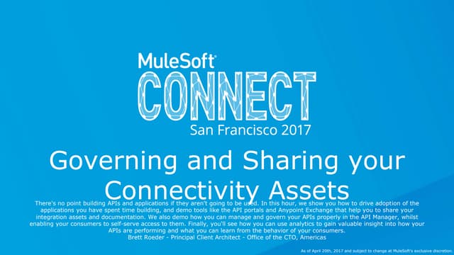 Governing and Sharing your Integration Assets