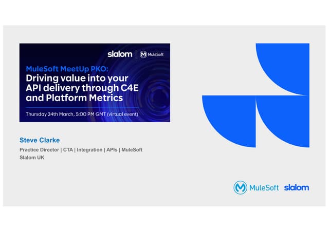 MuleSoft PKO - C4E and Platform Insights