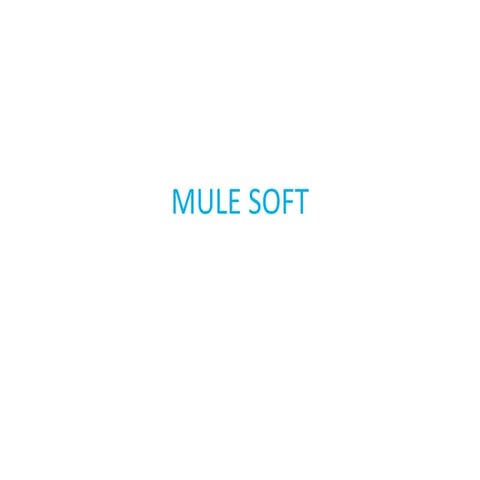 Mule soft ppt