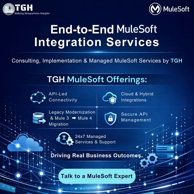 🚀 End-to-End MuleSoft Integration Services by TGH | PDF