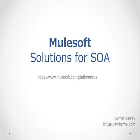 Mulesoft soa 