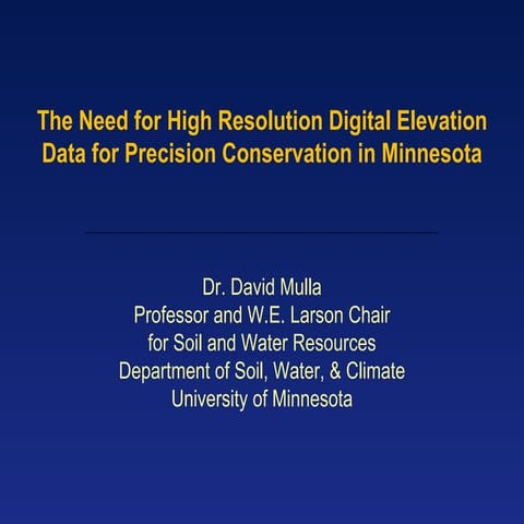 Mulla - Precision Conservation