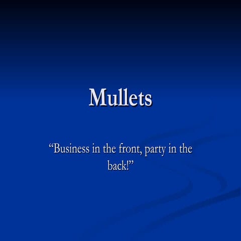Mullets Ppt