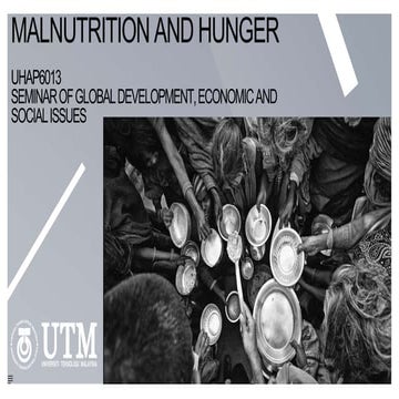 Malnutrition and Hunger
