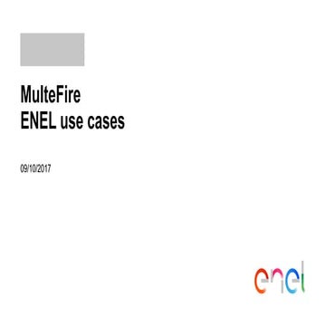 MulteFire - Enel Use Cases