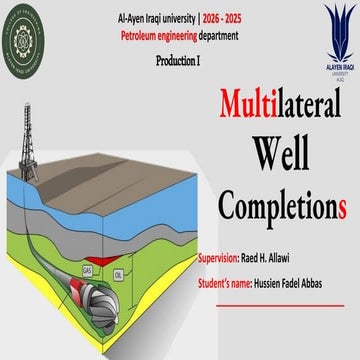 Comprehensive Overview of Multilateral Well Completions and TAML ...
