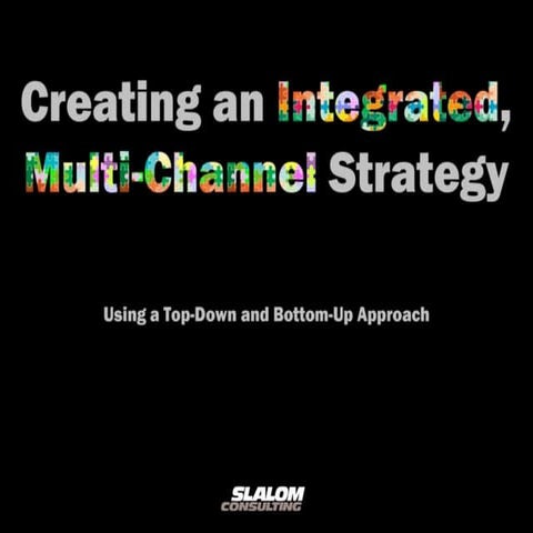 Multi channel Strategy MoMoChicago January 24, 2011