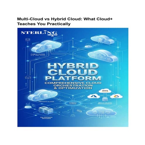 Multi-Cloud vs Hybrid Cloud Cover Design | PDF