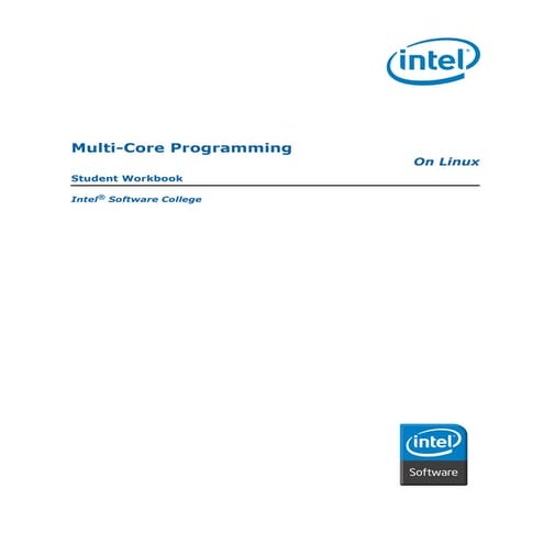 Multi core programming linux student workbook | PDF