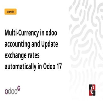 Multi-currency in odoo accounting and Update exchange rates automatically in ...