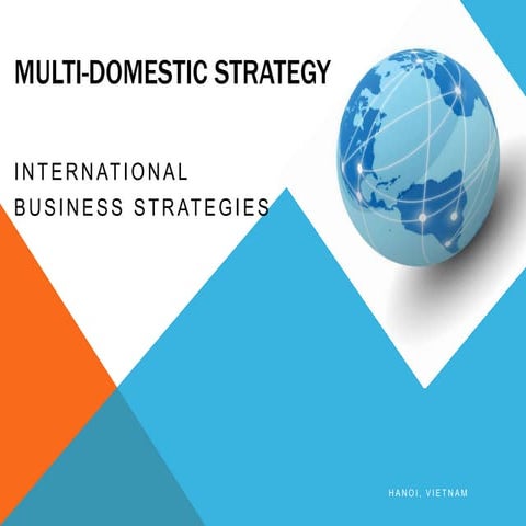 International business strategy_Multi domestic strategy