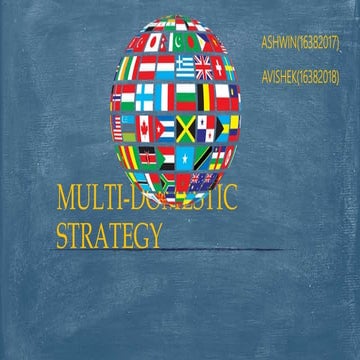Multi domestic strategy | PPTX