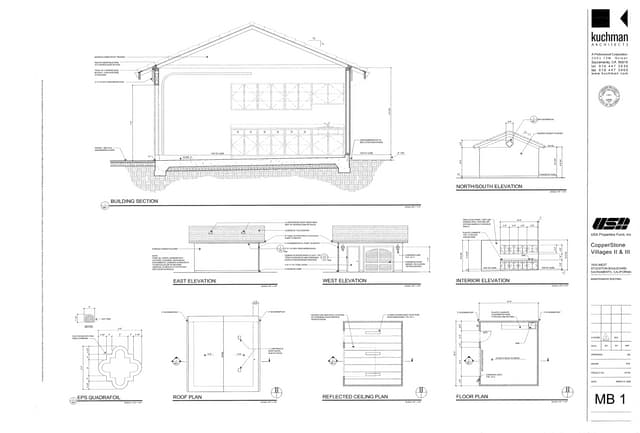 Multi-Family Apartment - Maintenance Building, 	Mail Kiosk, Fire Water Pump House