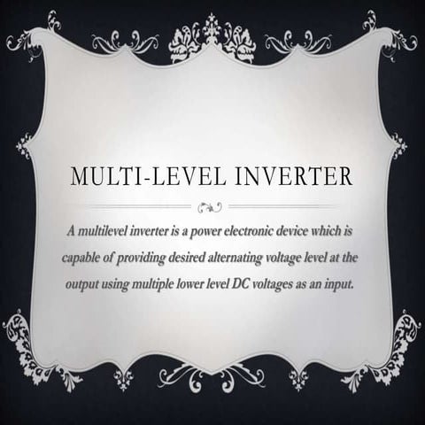 Multi level inverter