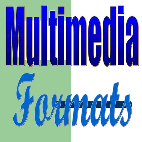 Multimedia Formats