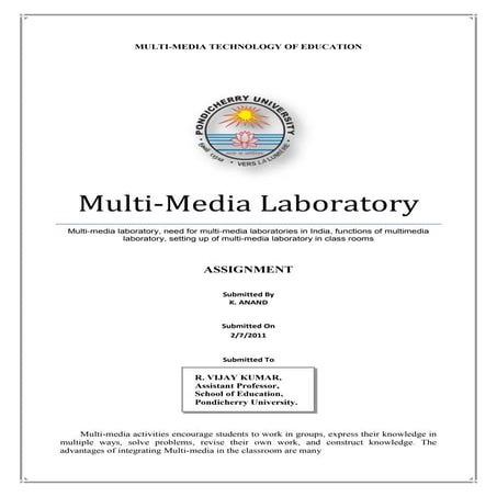 Multi media laboratory