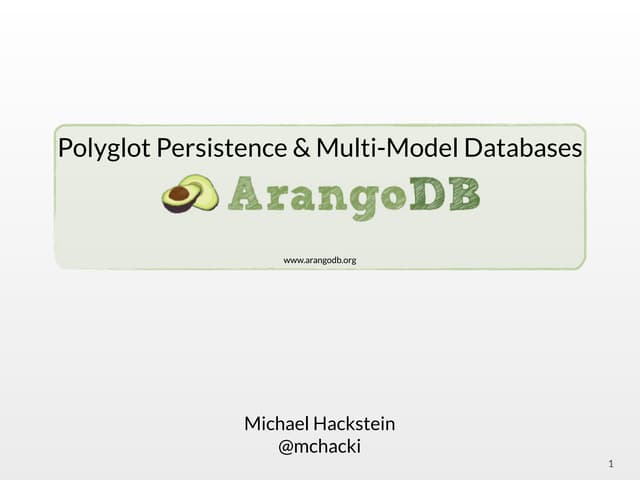 Multi model-databases