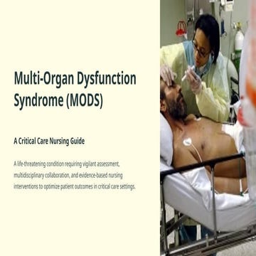 Multiple organ dysfunction syndrome | PPTX