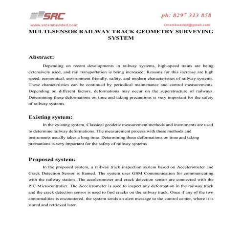Multi sensor railway track geometry surveying system