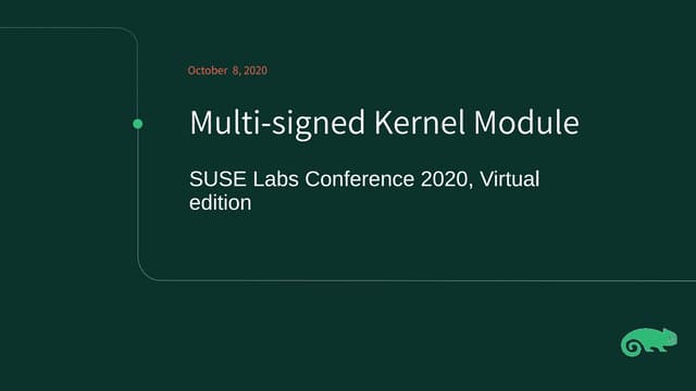 Multi-signed Kernel Module