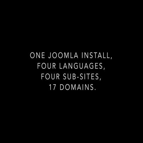 Building Multi-Site in Joomla