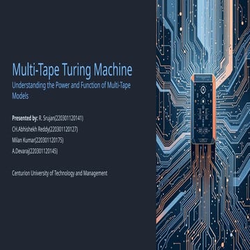 Turing machine - theory of computation | PPTX