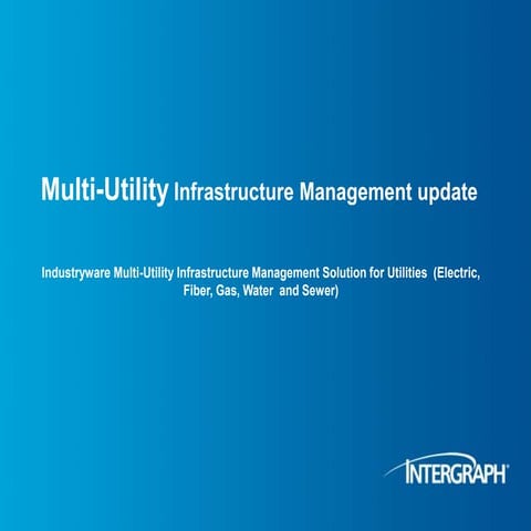 Multi-Utility Infrastructure Management 