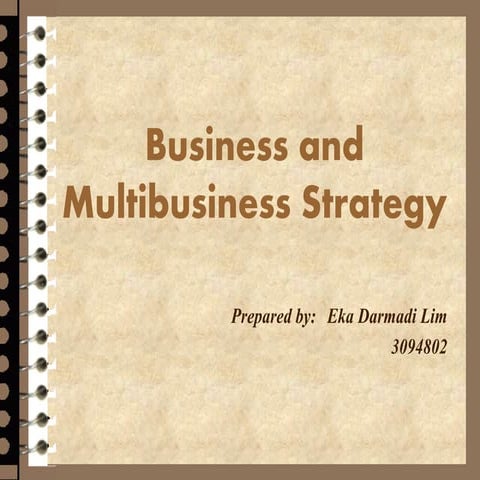 Multi business strategy