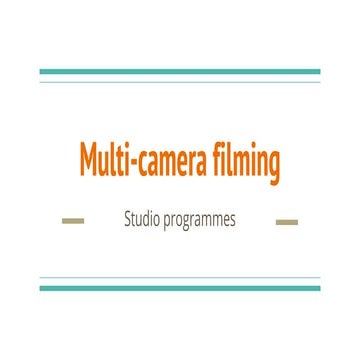 Multicamera Show Breakdown/Format | PDF