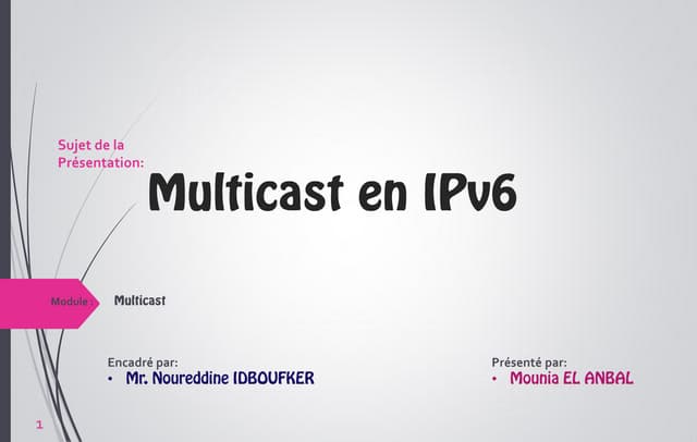 Multicast en IPv6