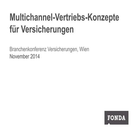 Multichannel-Vertriebs-Konzepte für Versicherungen