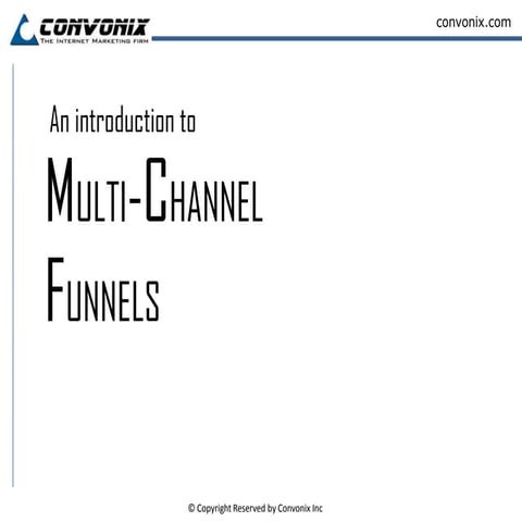 Multi Channel Funnels In Google Analytics