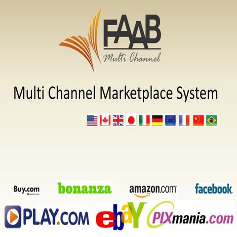 Faab Multi Channel Marketplace System - 1st Steps