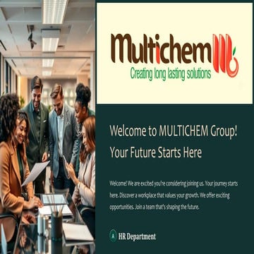 MULTICHEM Group Human Resources Department | PDF