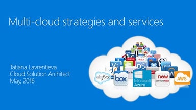 Multi-cloud strategies and services