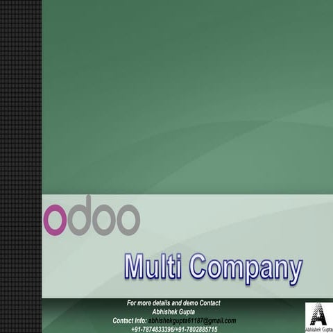 Odoo Multi company