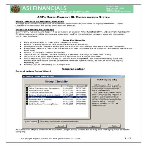 General Ledger System | PDF
