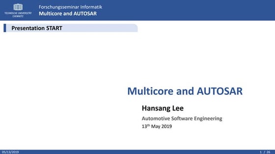 Multicore and AUTOSAR