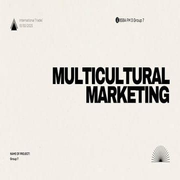 Multicultural Marketing Strategies in International Trade and Business ...
