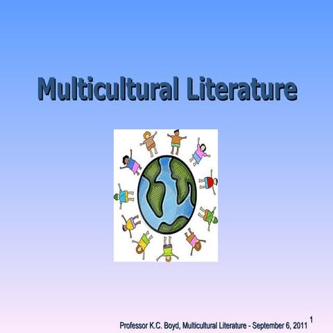 Multicultural Literature:  Overview and Assignment