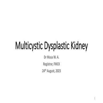 Multicystic Dysplastic Kidney.pptx