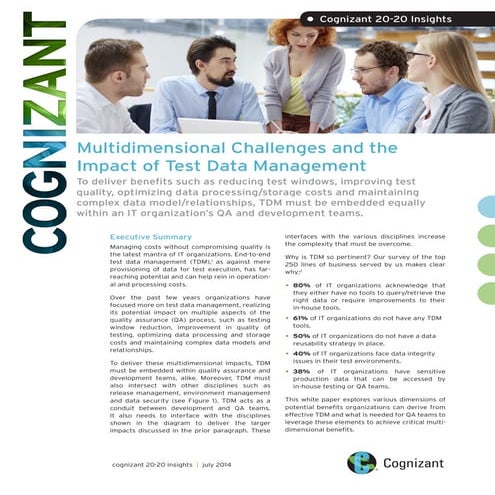 Multidimensional Challenges and the Impact of Test Data Management