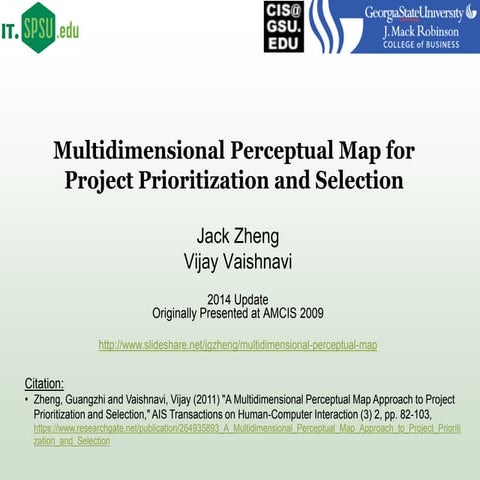 Multidimensional Perceptual Map for Project Prioritization and Selection - 20...