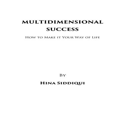 MULTIDIMENSIONAL SUCCESS