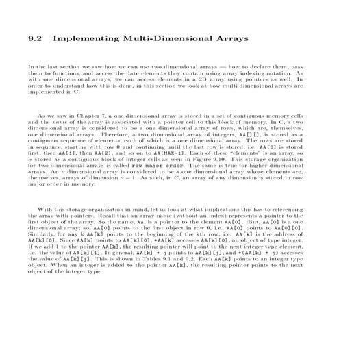 Multi dimensional array | PDF