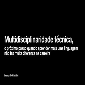 Multidisciplinaridade